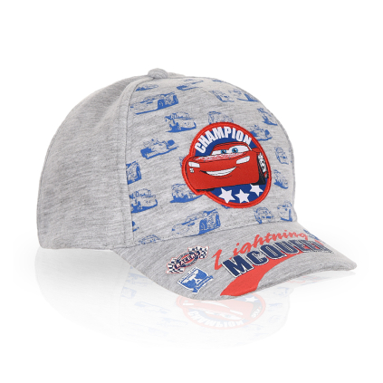 Chlapčenská šiltovka DISNEY CARS McQUEEN šedá
