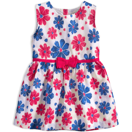 Dievčenské letné šaty KNOT SO BAD KVETY ružové