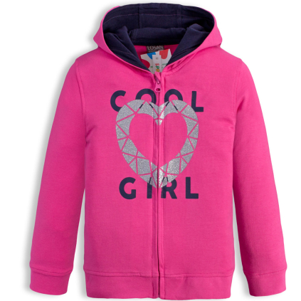 Dievčenská mikina LOSAN COOL GIRL ružová