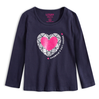 Dievčenské tričko LOSAN DIAMOND modré