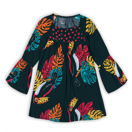 Dievčenské šaty NANAI TUKAN čierne