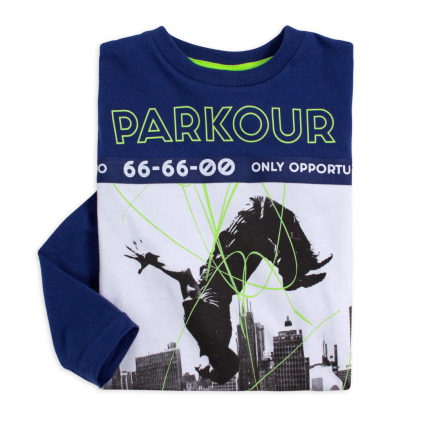 Chlapčenské tričko CANGURO PARKOUR modré