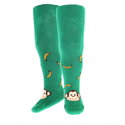 Dojčenské pančuchy WOLA OPIČKA zelené