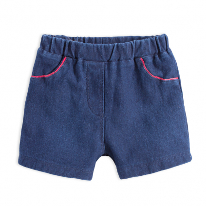 Dojčenské dievčenské šortky KNOT SO BAD BABY tmavomodré