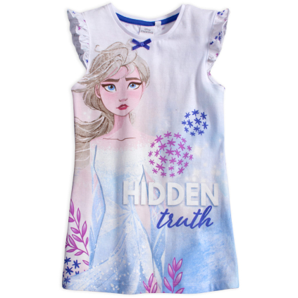 Dievčenská nočná košeľa DISNEY FROZEN HIDDEN TRUTH biela