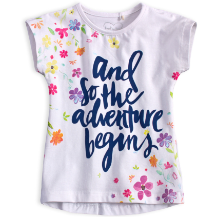 Dievčenské tričko KNOT SO BAD ADVENTURE biele