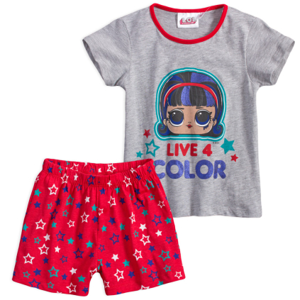 Dievčenské pyžamo L.O.L.SURPRISE COLOR šedé