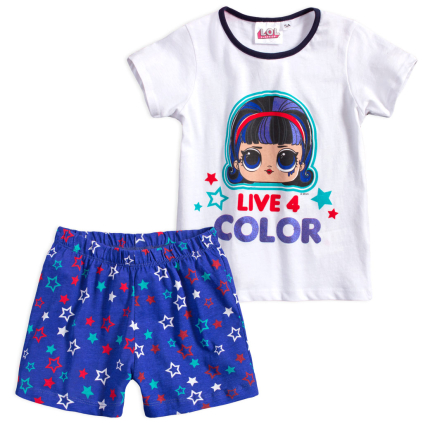 Dievčenské pyžamo L.O.L.SURPRISE COLOR biele