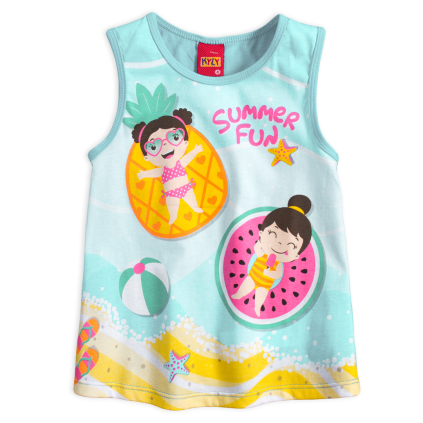 Dievčenské tričko KYLY SUMMER FUN zelené