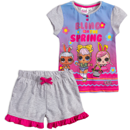 Dievčenské pyžamo L.O.L.SURPRISE BLING šedé