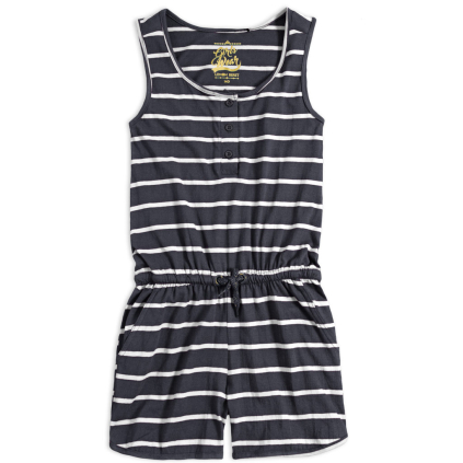 Dievčenský overal LEMON BERET PRÚŽKY čierny