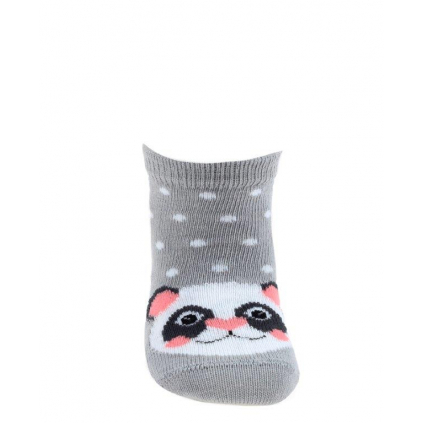 Dievčenské ponožky WOLA PANDA šedé
