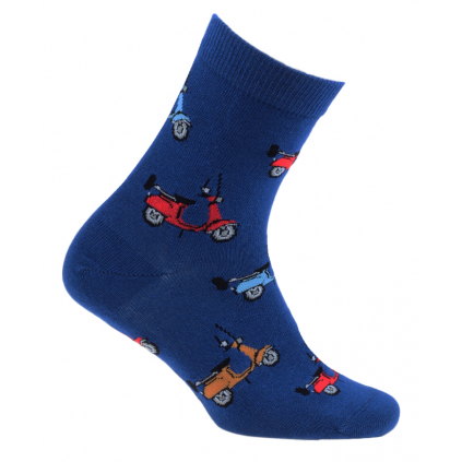 Chlapčenské vzorované ponožky GATTA FAREBNÉ SKÚTRE