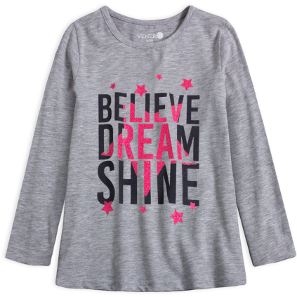 Dievčenská tunika VENERE BELIEVE šedá