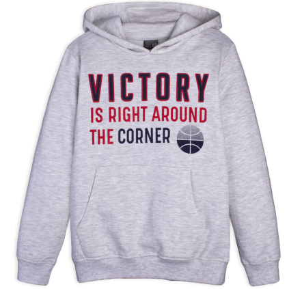 Chlapčenská mikina s kapucňou LOSAN VICTORY šedá