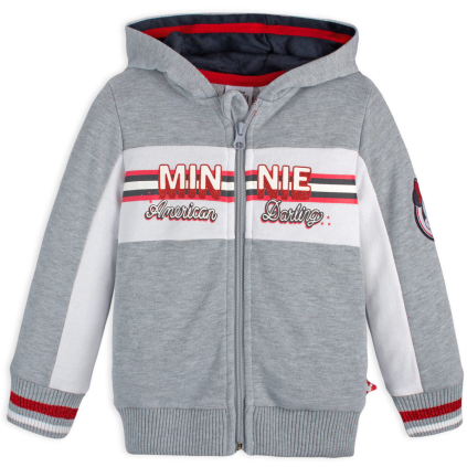 Dievčenská mikina DISNEY MINNIE AMERICAN DARLING šedá