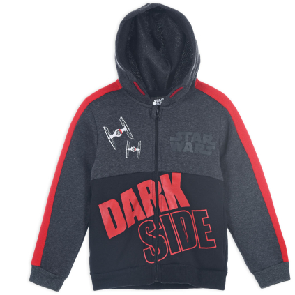 Detská mikina s kapucňou STAR WARS DARK SIDE šedá