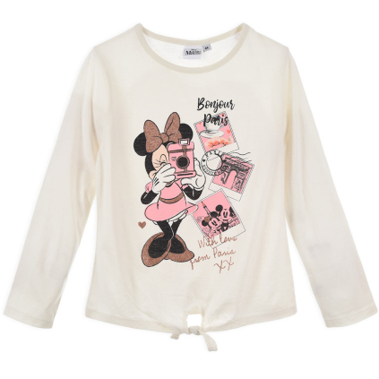Dievčenské tričko DISNEY MINNIE PARIS biele