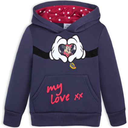 Dievčenská mikina DISNEY MINNIE MY LOVE modrá