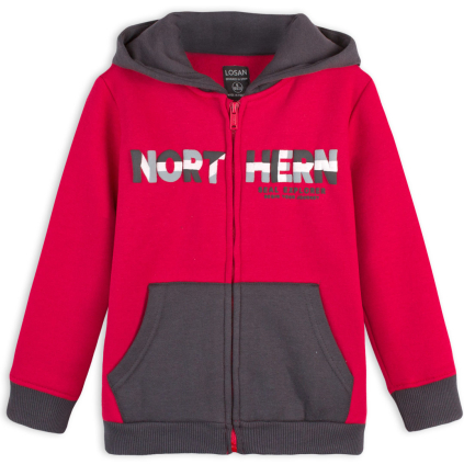 Chlapčenská mikina  LOSAN NORTHERN červená