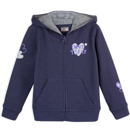 Dievčenská mikina  LOSAN LOVE TODAY modrá