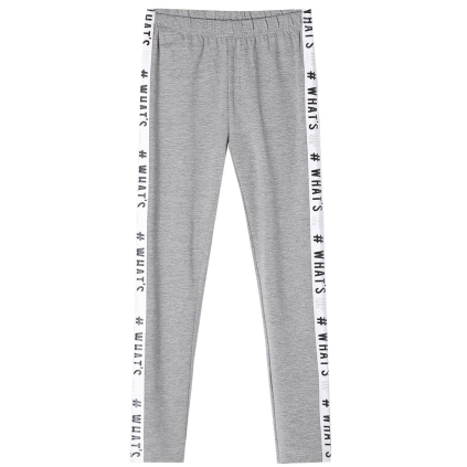 Dievčenské legíny GLO STORY WHATS UP šedé