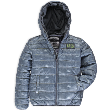 Chlapčenská prešívaná bunda LEMON BERET TROUBLE modrá