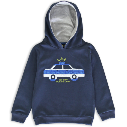 Chlapčenská mikina LEMON BERET POLICE DEPT tmavo modrá