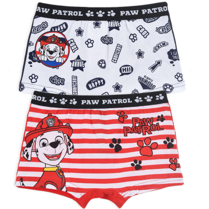 Chlapčenské boxerky PAW PATROL BIO bavlna biele