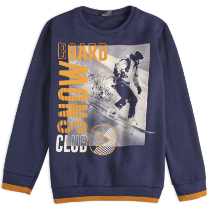 Chlapčenská mikina LEMON SNOWBOARD modrá