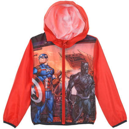 Chlapčenská šuštiaková bunda AVENGERS červená