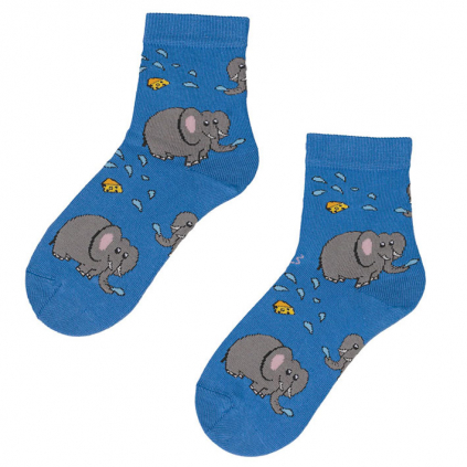 Detské ponožky GATTA SLONY modré