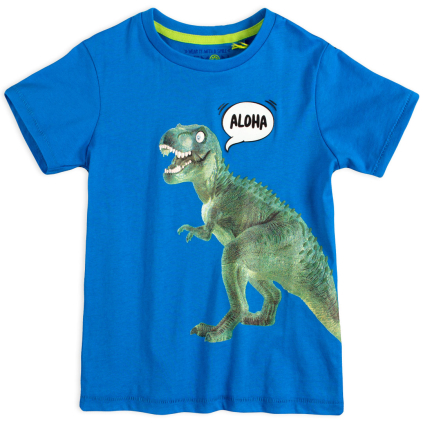 Chlapčenské tričko z BIO bavlny LEMON BERET T-REX modré