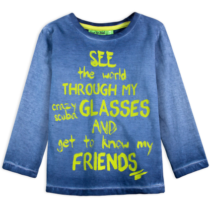 Chlapčenské tričko KNOT SO BAD SEE THE WORLD modré