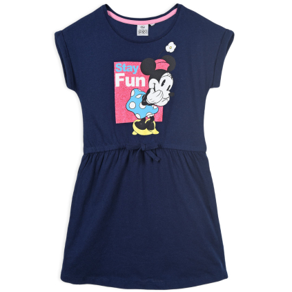 Dievčenské šaty DISNEY MINNIE STAY FUN modré