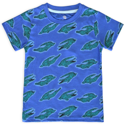 Chlapčenské tričko LEMON BERET KROKODÍLY modré