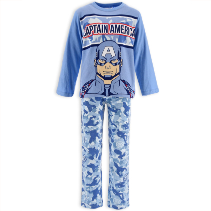Chlapčenské pyžamo AVENGERS CAPTAIN AMERICA modré