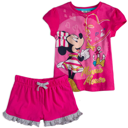 Dievčenské pyžamo DISNEY MINNIE LOVE fuchsia