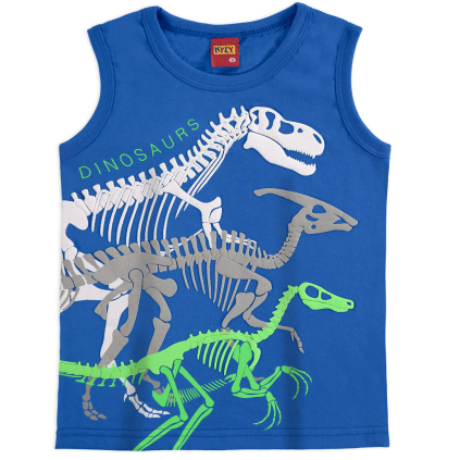 Chlapčenské tričko KYLY DINOSAURUS modré