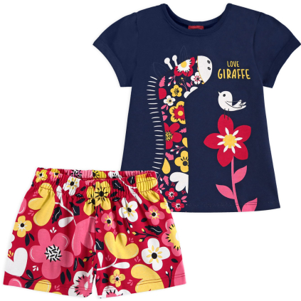 Dievčenská súprava KYLY ŽIRAFKA modrá