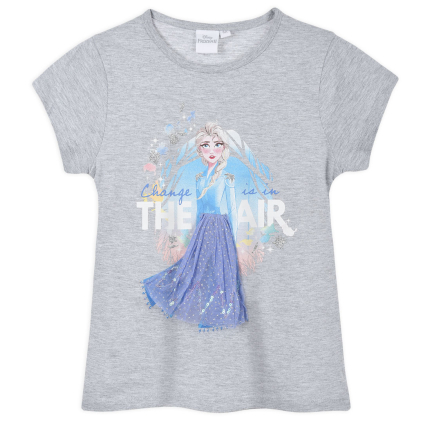 Dievčenské tričko DISNEY FROZEN CHANGE šedé