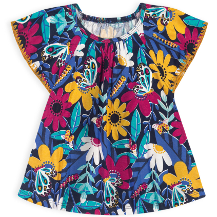 Dievčenské tričko NANAI SUMMER LIFE modrá