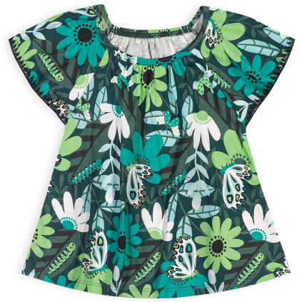 Dievčenské tričko NANAI SUMMER LIFE zelená