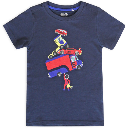 Chlapčenské tričko z BIO bavlny LEMON BERET WINNER modré