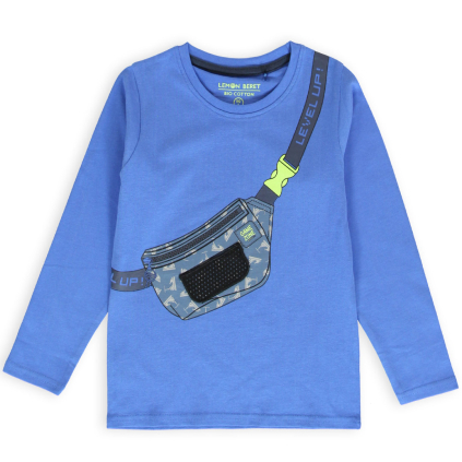 Chlapčenské tričko z BIO bavlny LEMON BERET GAME ZONE modré