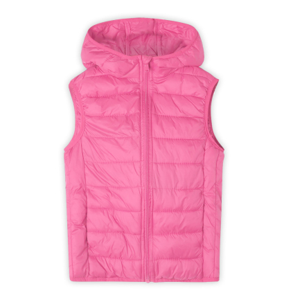 Dievčenská prešívaná vesta GLO STORY SWEET ružová