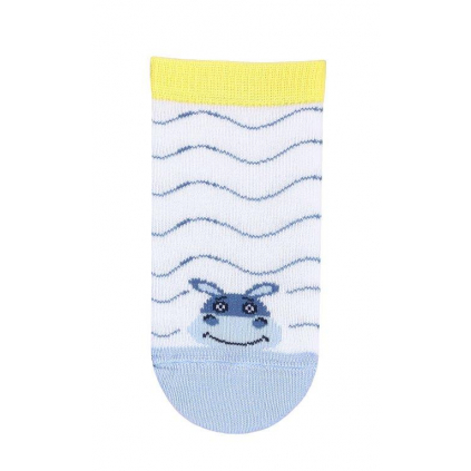 Chlapčenské vzorované ponožky WOLA HROŠÍK biele