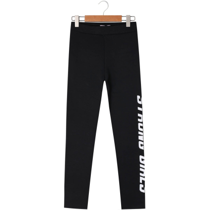 Dievčenské zateplené legíny GLO STORY STRONG čierne