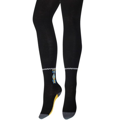 Chlapčenské pančuchy WOLA MOTORKA čierne