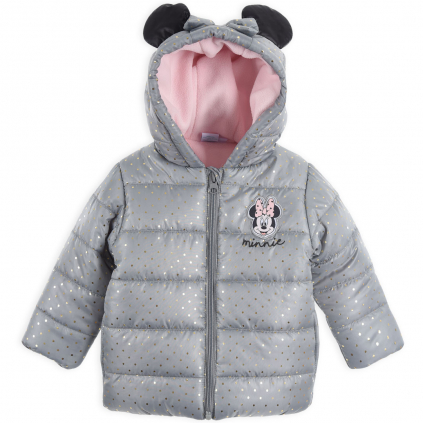 Dievčenská zimná bunda DISNEY MINNIE BABY šedá